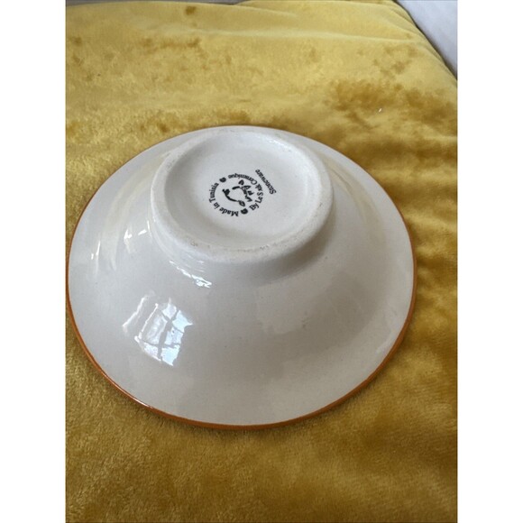 Le Souk Ceramique 5” Small Bowl Floral Handpainted Tunisia Colorful - Picture 2 of 7